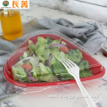 Disposable Red Heartshaped Plastic Take Out Food Container